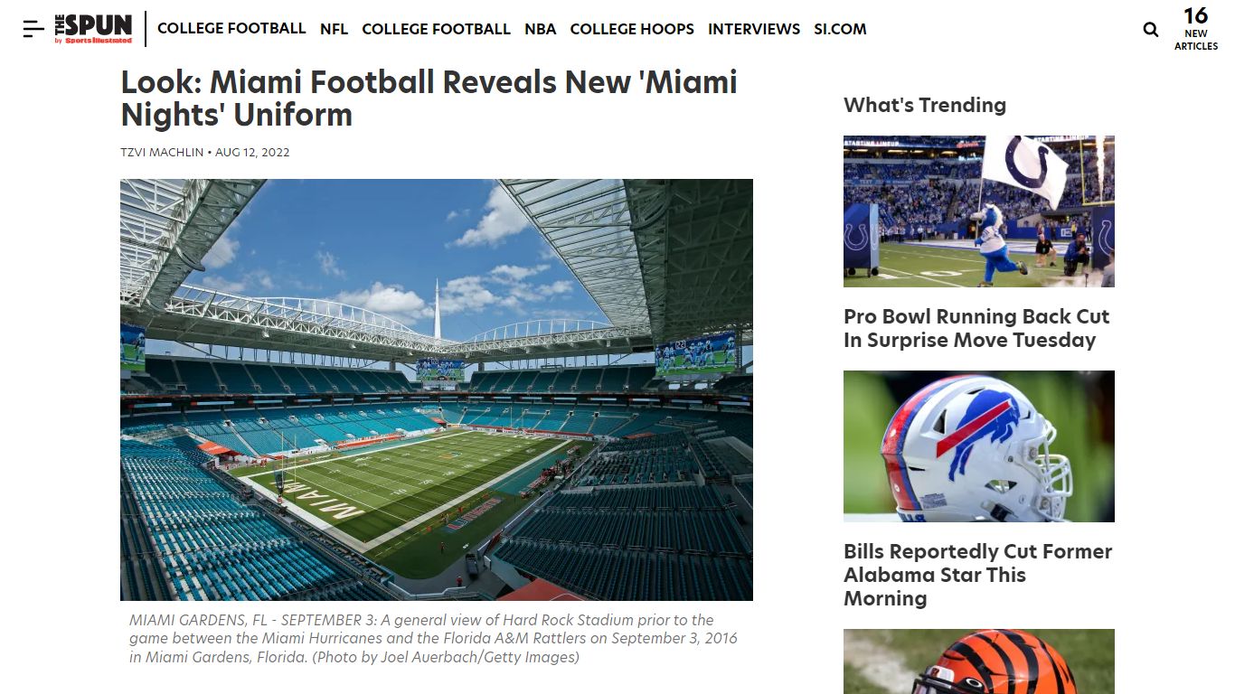 Look: Miami Football Reveals New 'Miami Nights' Uniform